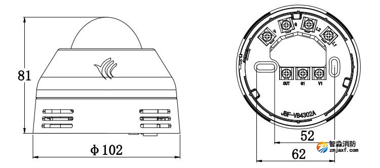 JBF4372R-C型無(wú)線聲光報(bào)警器安裝說明