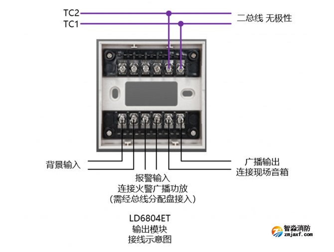 LD6804ET輸出模塊接線圖