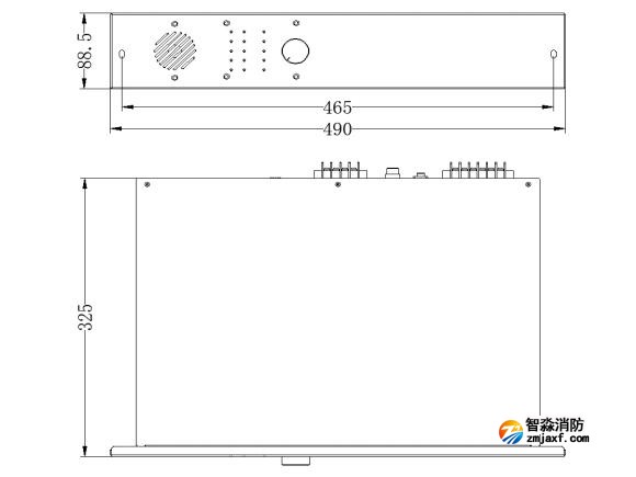 GB2201GF-150功率放大器外觀尺寸