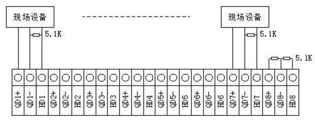 利達(dá)LD9203EN聯(lián)動(dòng)控制盤現(xiàn)場接線