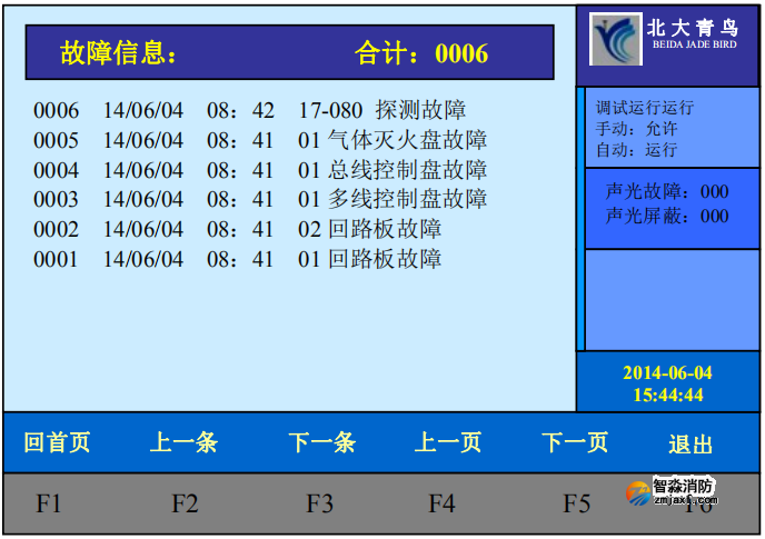 青鳥消防火災(zāi)報(bào)警控制器報(bào)故障現(xiàn)象