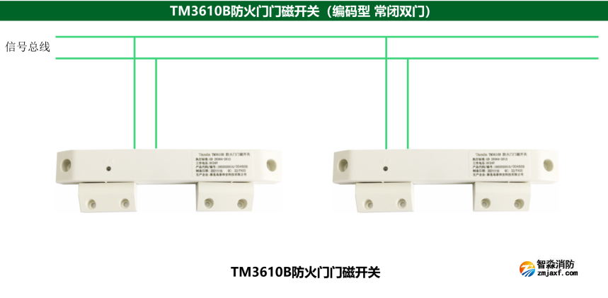 泰和安TM3611b防火門(mén)門(mén)磁開(kāi)關(guān)接線