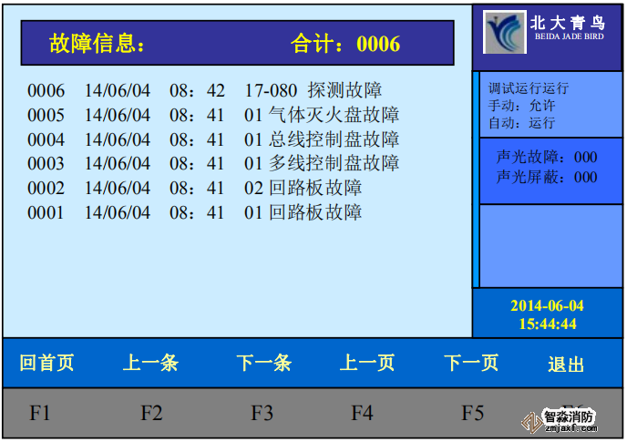 青鳥消防火災報警控制器報故障現(xiàn)象